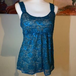 Gorgeous NY & Co lacey sleeveless tank top